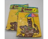 Lot of (2) Cartoon Network Scooby Doo Childs 4-7 Hooded Rain Poncho - $28.86