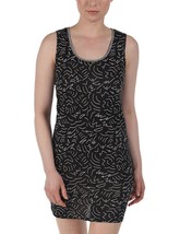 Bench Women&#39;s Outlie Black White Pattern Print Soft Round Neck Beach Dress NWT - £20.76 GBP