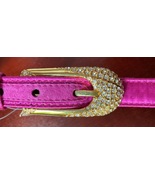 NWT Vtg LOUIS FERAUD Silk Satin Belt w/Rhinestones Euro 76 US 26 - 30 Fu... - $59.99