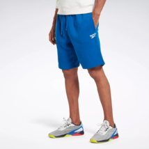 Reebok Men&#39;s Identity Fleece Shorts w/ Pockets Size XL Blue - £21.01 GBP