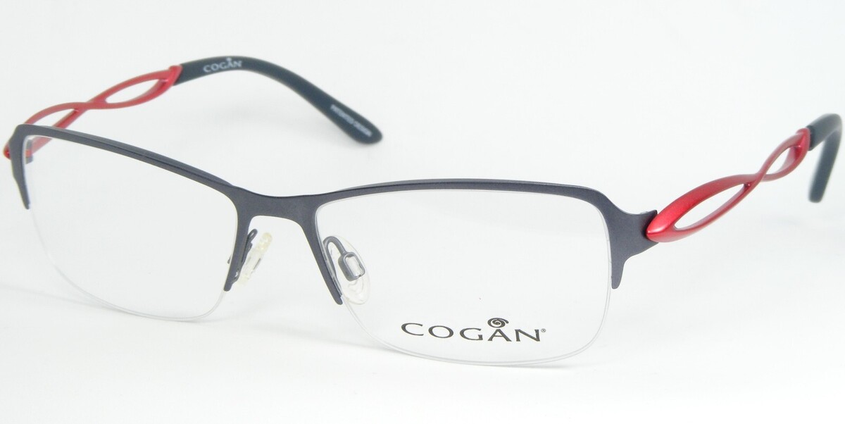 Yves Cogan YC2391W Gry Grau/Rot Brille Brillengestell 53-15-135mm Franzö... - $95.99
