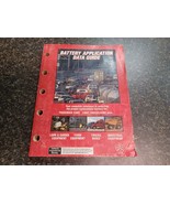 Battery Application Data Guide Book 1998 Cars Light Trucks Vans Farm Ind... - $33.90 CAD