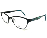 Op Ocean Pacific Eyeglasses Frames SHORESIDE BLACK Blue Cat Eye 53-16-140 - $46.53