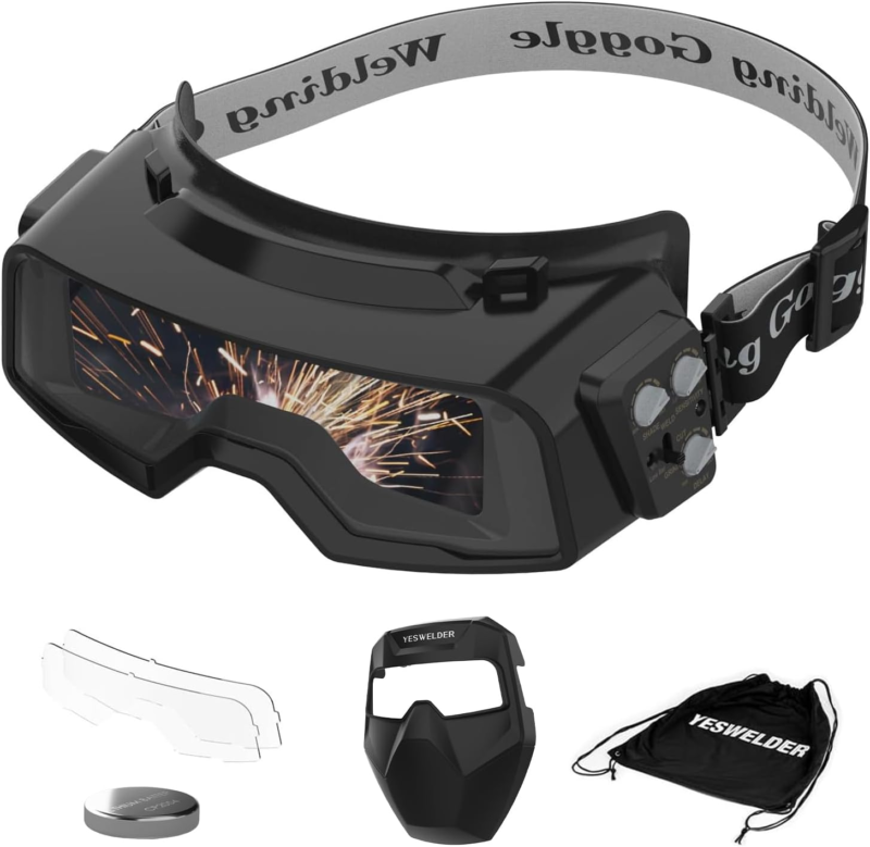  True Color Auto Darkening Welding Goggles, Wide Shade Range 4/5-9/9-13 ... - $116.16