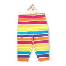 CR Kids Capri Pants Girls 2T Leggings Toddler Bright Striped Elastic Waist - £7.50 GBP