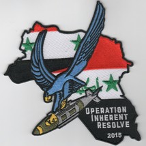 6&quot; USAF AIR FORCE OPERATION INHERENT RESOLVE 2015 JDAM EMBROIDERED JACKE... - $34.99