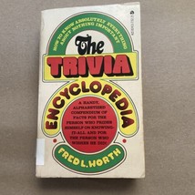 The Trivia Encyclopedia Fred L Worth 1975 Groovy Cover paperback - $4.21