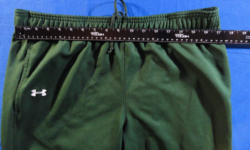 UNDER ARMOUR LOOSE GREEN ALL SEASON GEAR ATHLETIC GYM WORKOUT SWEATPANTS L Item image 6