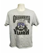 WWE Macho Man Oh Yeah Ohhhhh Yeahhh Adult Medium Gray TShirt - $19.80