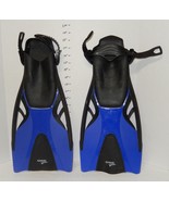 Speedo Dive Blue Black DIVING Swim FINS FLIPPERS SIZE 8-10.5 L-XL Scuba - $64.55 CAD