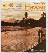 United Air Lines Hawaii Vacation Condominium / Apartments Brochure 1970&#39;s - £22.15 GBP
