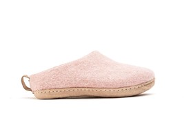 Woolly&#39;s Indoor Open Heel Slippers With Leather Sole (Baby Pink) - 45 | ... - $973.52 MXN