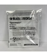 Black &amp;Decker Spacemaker Can Opener EC75-EC85 Instruction Booklet - $6.76 CAD