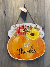 Give Thanks Thanksgiving Glitter 3D Wall Decoration - $7.69