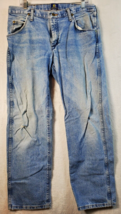 Wrangler Jeans Mens Size 34x30 Blue Denim 100% Cotton Pockets Belt Loops Pull On - £10.30 GBP