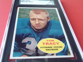 1960 Tom Tracy # 95 Topps Sgc 80 Pittsburgh Steelers Football !! - $54.99