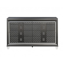 65" Gray Solid and Manufactured Wood Eight Drawer Double Dresser - $19,868.93 MXN