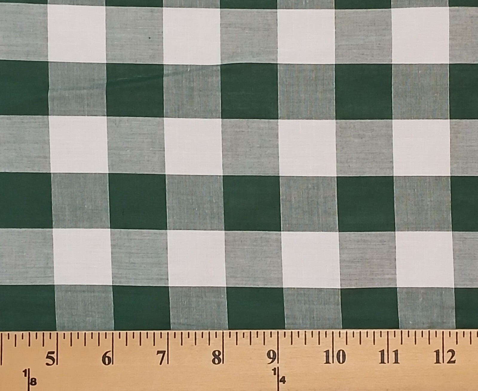 1/4&quot; Hunter Gingham Check Rich Check™ 60&quot; Poly/Cotton Fabric by the Yard... - $9.99