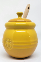 Le Creuset Honey Pot With Wood And Silicone Dipper Yellow - £27.68 GBP