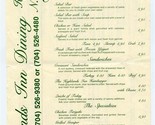 Scarlett&#39;s Menu Highlands Inn Dining Highland North Carolina Shan&#39;s Tea ... - $23.74