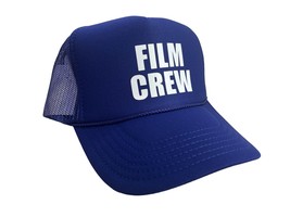 New Film Crew Purple White Hat 5 Panel High Crown Trucker Snapback Vintage - £16.10 GBP