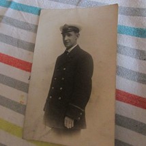 British WW1 Navy Officer Postcard Photo - $7.45