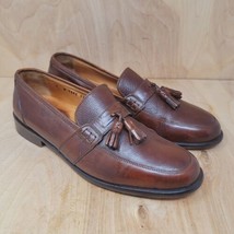 Bellesco Mens Loafers Size 9 M Brown Leather Tassel Casual Dress Shoes I... - £43.61 GBP