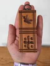 Vtg Butter Mold Stamp Cookie Press Carved Flying Bird Wood Hanging Decor... - £62.90 GBP