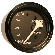 VDO Cockpit Marine Trim Gauge - f/Evinrude and Johnson Engines - Black Dial/Beze - £14.01 GBP