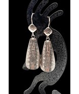 Silpada W1770 Retired Sterling Silver Etched Dangle Statement Earrings - $1,618.16 MXN