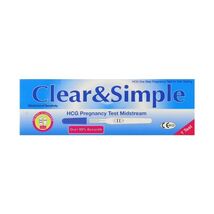 Clear and Simple Pregnancy Test Kit  - $11.00