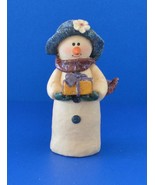 Figurine/Trinket-Vintage Holiday Snowman Christmas Figurine - $223.68 MXN