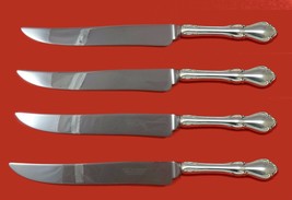 Hampton Court by Reed and Barton Sterling Steak Knife Set 4pc Texas Sized Custom - £226.07 GBP