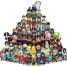 Naruto Akatsuki Kisame Itachi Obito Uchiha Kakashi 64pcs Minifigure Bricks Toys - £107.50 GBP