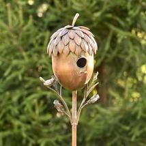 Copper Colored Birdhouse Garden Stakes (Pineapple) - £76.99 GBP