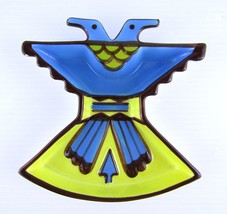 SIMS Hopi Art Pottery Candy Dish Ashtray Thunderbird First Nations Trink... - $11.67
