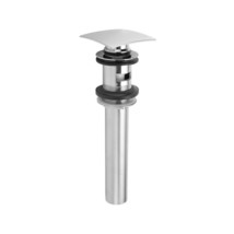 Jaclo 822-SN  2-3/4&quot; Square Top Finger Touch Drain W Overflow Holes Sati... - $172.14