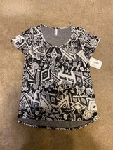 New with Tags LuLaRoe Classic Tee - Size M - Black Gray Aztec Geometric ... - £7.60 GBP