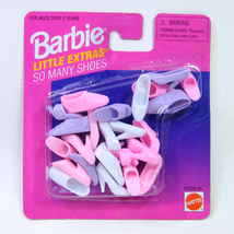 Barbie Little Extras &quot;So Many Shoes&quot; White, Pink, Purple NIB - $12.00