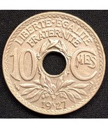 1927 France 10 Centimes Paris Mint Condition About Uncirculated - £5.44 GBP