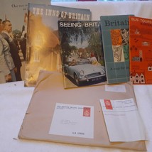 Britist Travel Assoc, 6 color brochures 1962, orig envelope,great pictur... - $50.00
