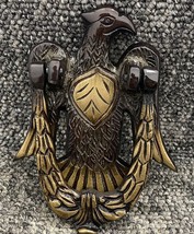 Handmade Solid Brass Door Knocker Eagle Design - $29.42
