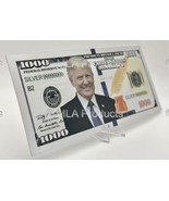 ✅ Donald Trump Silver Dollar Presidential 1000 Bill w Sleeve and Display... - $9.89