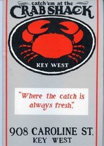 Catch&#39;em at the Crab Shack Menu Caroline St Key West Florida 1990&#39;s - £17.20 GBP