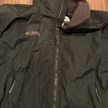 Columbia Sportswear Mens Softshell Jacket Black Fleece Lined Zipper Pock... - $22.76