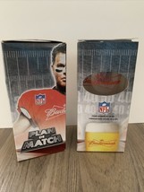 2007 NFL Budweiser Football Gametime HQ Glass Promo Cup Lot of 2 In Box NEW - £22.24 GBP