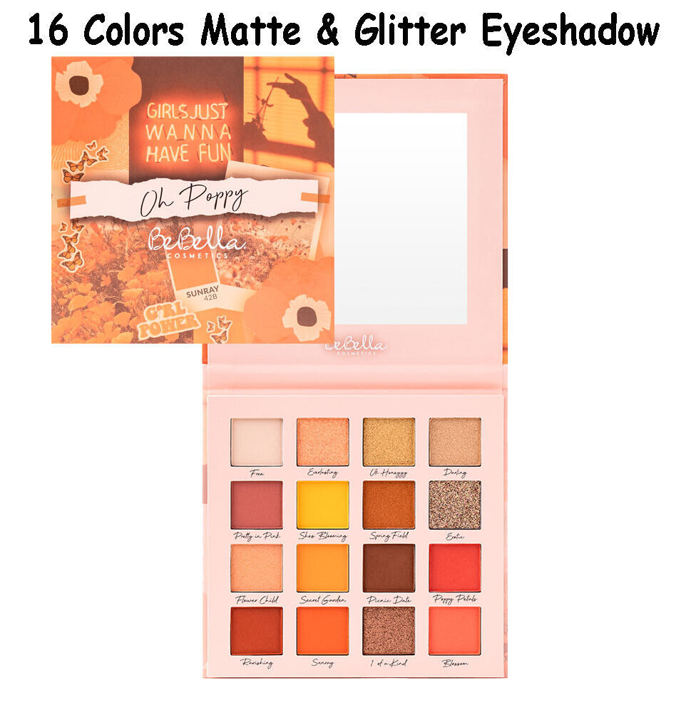 BeBella Oh Puppy 16 Color Matte &amp; Glitter Eyeshadow Palette - $11.82
