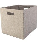 Better Homes &amp; Garden™ ~ TAN ~ 12.75&quot; ~ Fabric Storage Cube/Bin - $32.73