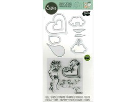 Sizzix Framelits w/Stamps and Dies:Bird Love - £15.94 GBP