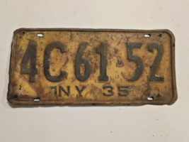 New York 1935 License Plate #4C61-52-Babe Ruth ERA-Man Cave-Decor-Garage... - $27.82